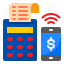 smartphone, money, bill, receipt, payment 