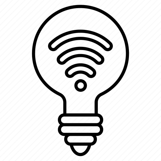 Light, bulb, light bulb, smart, electric, internet, iot icon - Download on Iconfinder