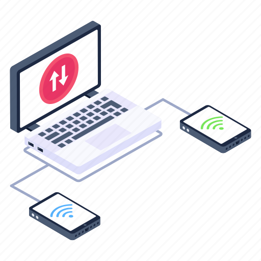 Internet of things, connected devices, iot, data transfer, data sharing icon - Download on Iconfinder