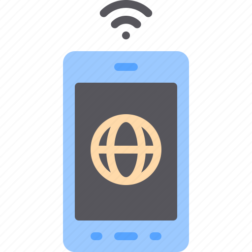 Smartphone, mobile, internet, website, wifi icon - Download on Iconfinder