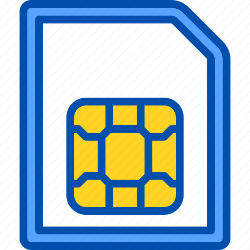 Communication, card, memory, phone, identity icon - Download on Iconfinder
