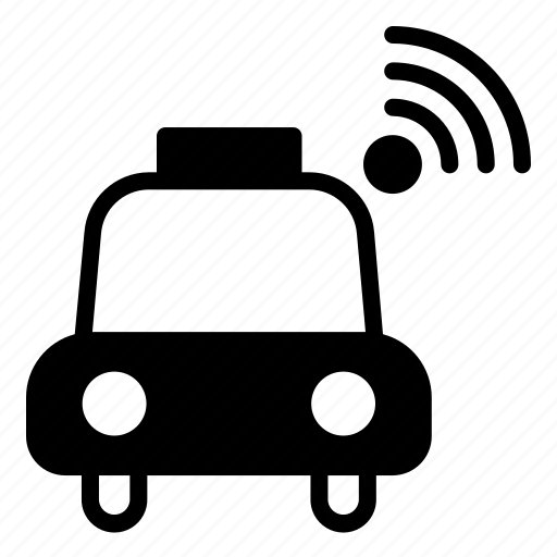 Taxi, car, internet, of, things, iot, wifi icon - Download on Iconfinder