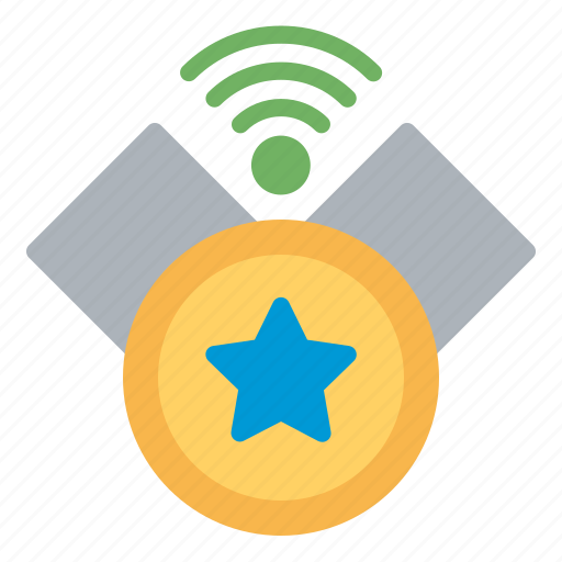 Medal, star, internet, of, things, iot, wifi icon - Download on Iconfinder