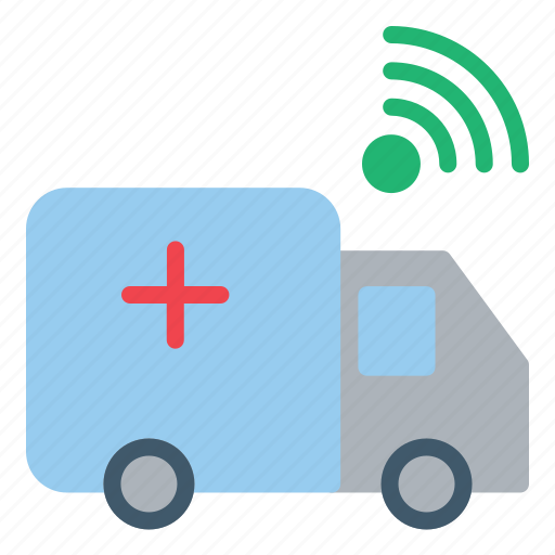 Ambulance, car, internet, of, things, iot, wifi icon - Download on Iconfinder