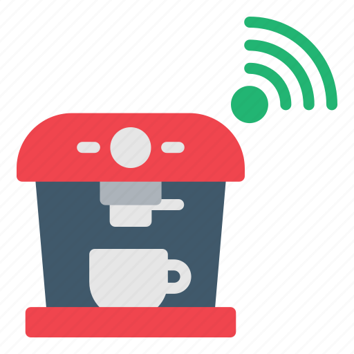 Coffee, machine, internet, of, things, iot, wifi icon - Download on Iconfinder