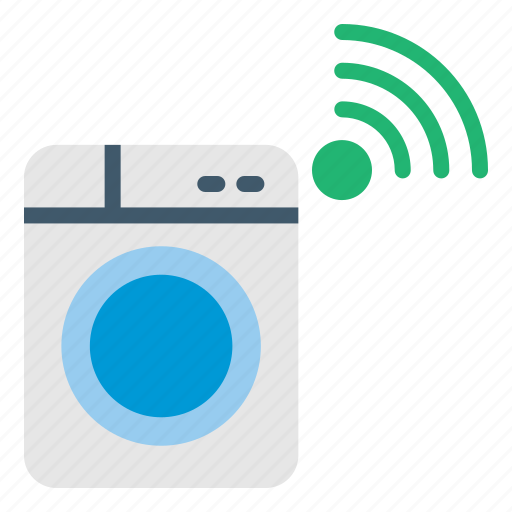 Laundry, iot, washing, wifi, internet, of, things icon - Download on Iconfinder