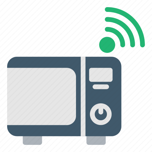 Microwave, oven, internet, of, things, iot, wifi icon - Download on Iconfinder