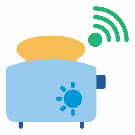 Toaster, bread, internet, of, things, iot, wifi icon - Download on Iconfinder