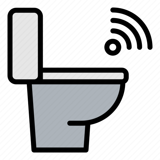 Toilet, household, internet, of, things, iot, wifi icon - Download on Iconfinder