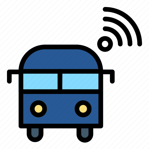 Bus, internet, of, things, iot, wifi icon - Download on Iconfinder
