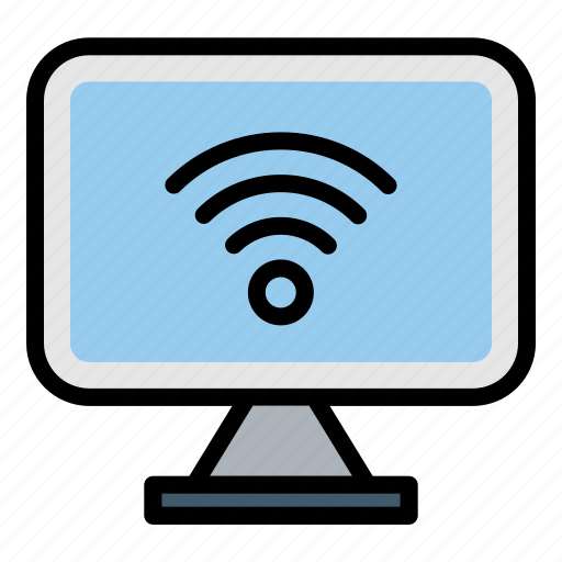 Computer, wifi, iot, desktop, internet, of, things icon - Download on Iconfinder