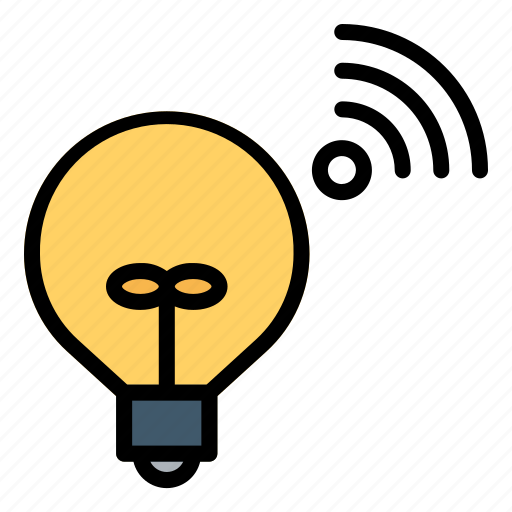 Lamp, internet, of, things, iot, wifi icon - Download on Iconfinder