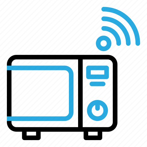 Microwave, oven, internet, of, things, iot, wifi icon - Download on Iconfinder