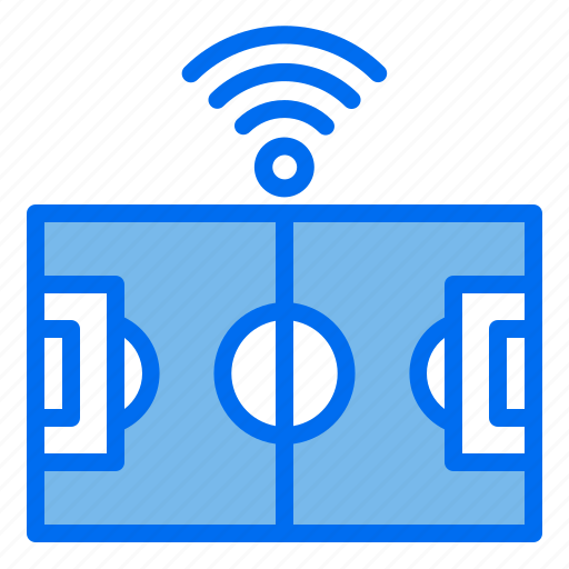 Field, foodball, internet, of, things, iot, wifi icon - Download on Iconfinder