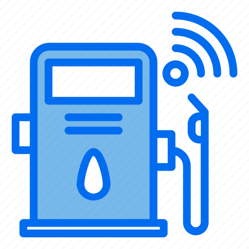 Gas, station, fuel, internet, of, things, iot icon - Download on Iconfinder