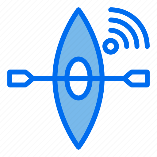 Kayak, sailing, internet, of, things, iot, wifi icon - Download on Iconfinder