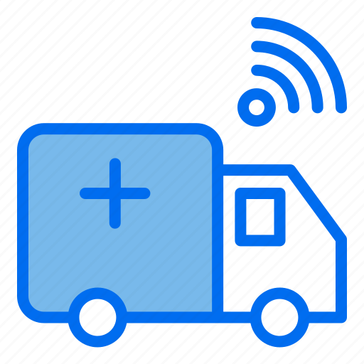 Ambulance, car, internet, of, things, iot, wifi icon - Download on Iconfinder