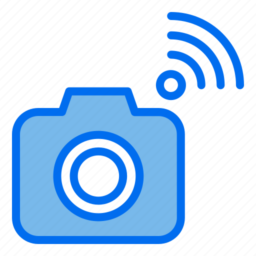 Camera, wifi, internet, of, things, iot, connecting icon - Download on Iconfinder