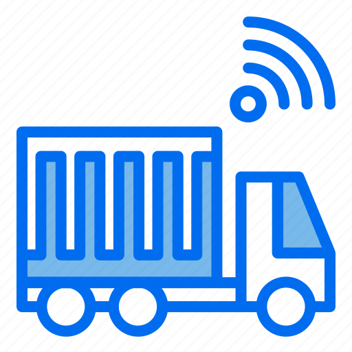 Cargo, truck, internet, of, things, iot, wifi icon - Download on Iconfinder