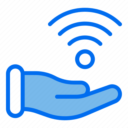 Hand, wifi, connecting, internet, of, things, iot icon - Download on Iconfinder