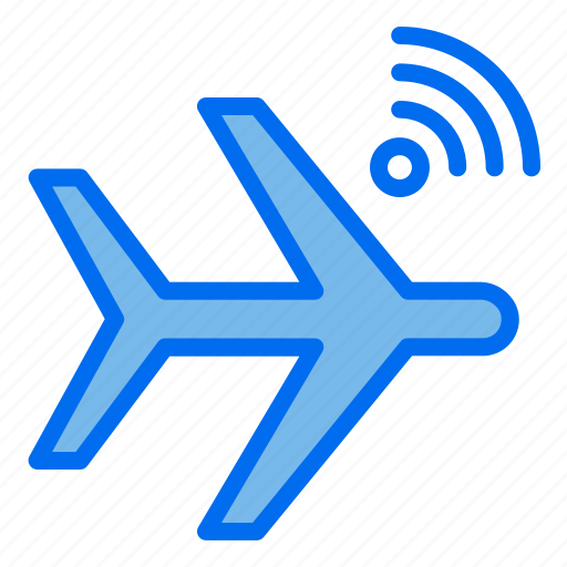 Plane, airplane, internet, of, things, iot, wifi icon - Download on Iconfinder