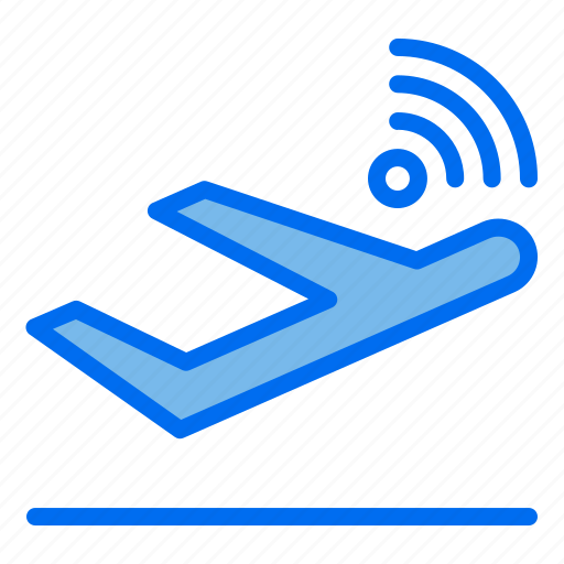 Plane, takeoff, internet, of, things, iot, wifi icon - Download on Iconfinder