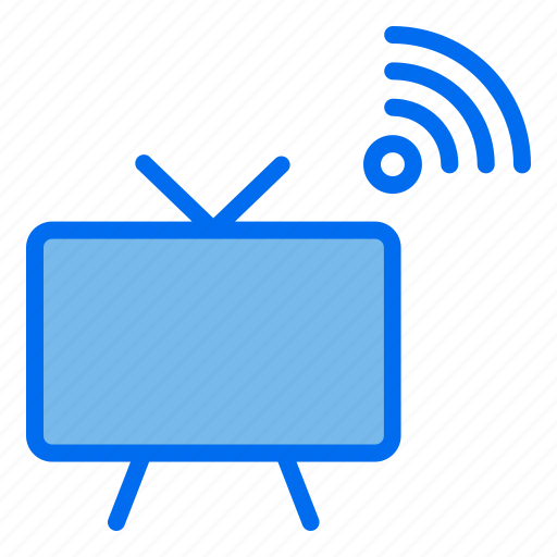 Tv, television, internet, of, things, iot, wifi icon - Download on Iconfinder
