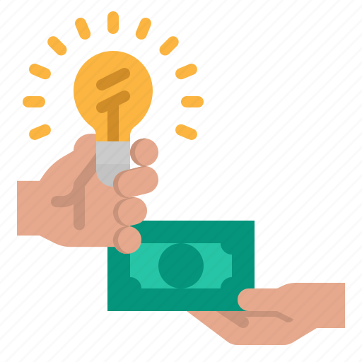 Bills, hand, idea, money, profit icon - Download on Iconfinder