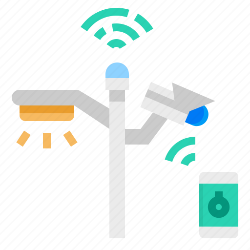 Electric, lamp, light, pole, smart icon - Download on Iconfinder