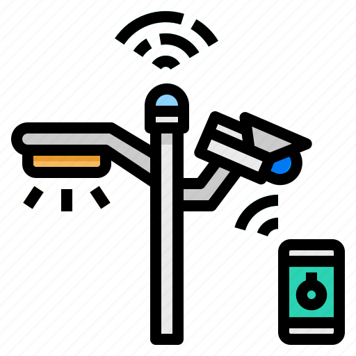Electric, lamp, light, pole, smart icon - Download on Iconfinder