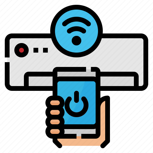 Air, conditioner, internet, things, wifi icon - Download on Iconfinder