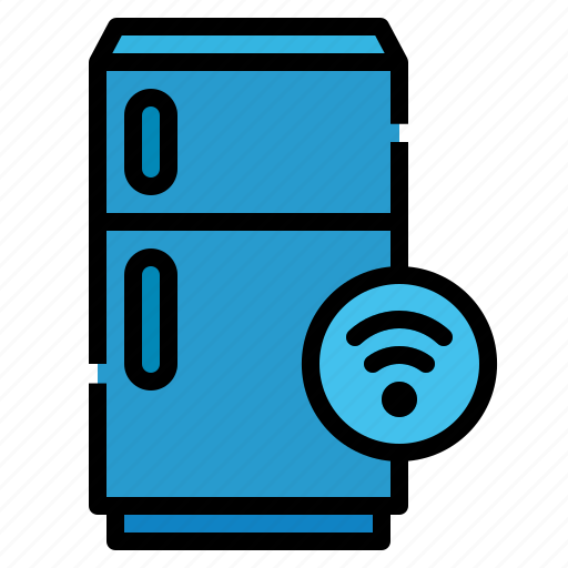 Fridge, internet, refrigerator, smart, things, wifi icon - Download on Iconfinder