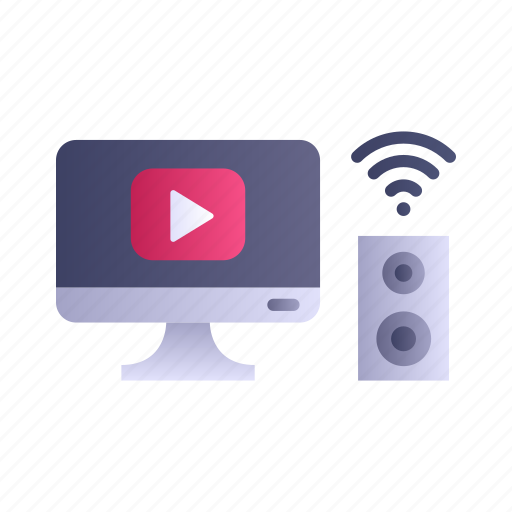 Multimedia, speakers, tv, video, youtube icon - Download on Iconfinder