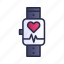 hand watch, health app, heart rate, smart watch 