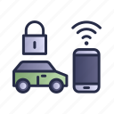 car, lock, remote control, smartphone, wifi