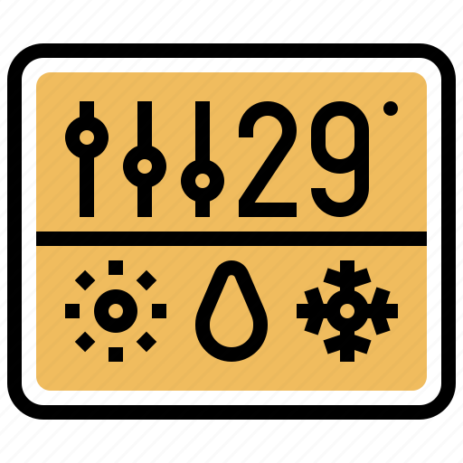 Conditioning, control, monitor, temperature, thermostat icon - Download on Iconfinder
