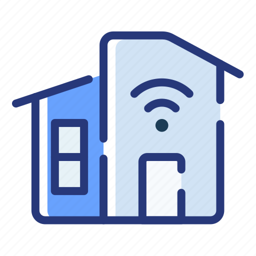 Home, smart, wifi, iot, building, electronic icon - Download on Iconfinder