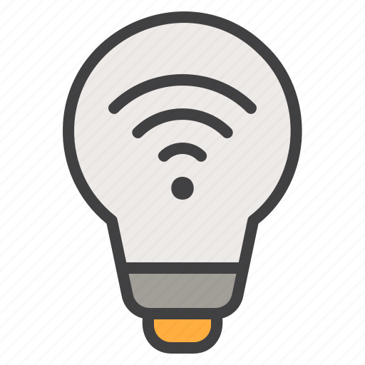 Technology, light bulb, internet of things, smart light, electronic, smart bulb, digital icon - Download on Iconfinder