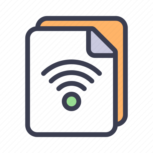 Internet of things, internet, iot, wireless, file, document, paper icon - Download on Iconfinder