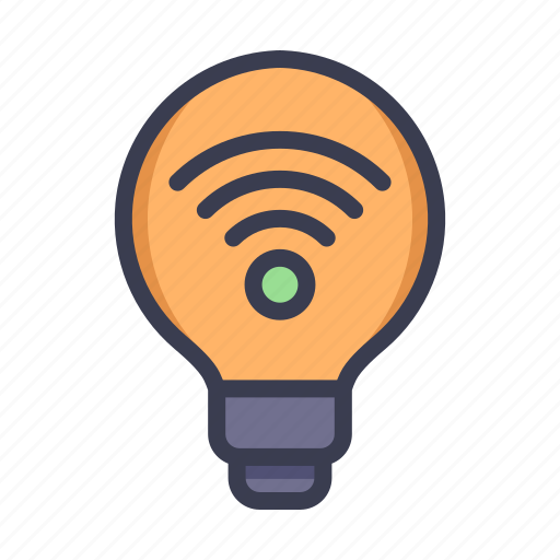Internet of things, internet, iot, wireless, bulb, lamp, electronic icon - Download on Iconfinder