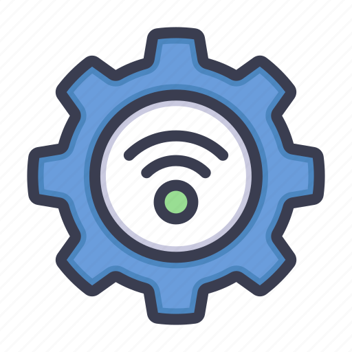 Internet of things, internet, iot, wireless, mechanic, gear, settings icon - Download on Iconfinder