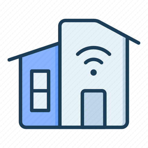 Home, smart, wifi, iot, building, electronic icon - Download on Iconfinder