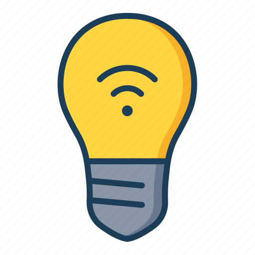 Led, smart, light, bulb, wireless, technology icon - Download on Iconfinder