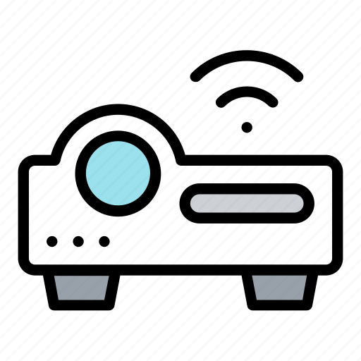 Projector, multimedia, technology, wifi, wireless, internet of things icon - Download on Iconfinder