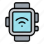 smartwatch, connection, wifi, technology, internet of things 