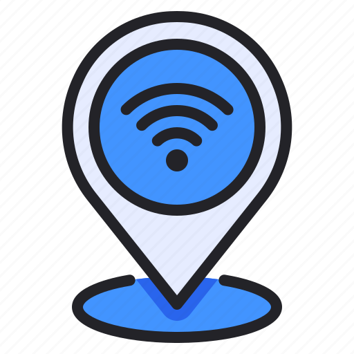 Map, pin, wifi icon - Download on Iconfinder on Iconfinder