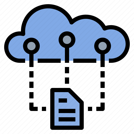 Cloud, connect, data, document, information, network, transfer icon - Download on Iconfinder