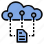 cloud, connect, data, document, information, network, transfer 