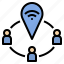 community, gps, hotspot, internet, network, signal, wifi 