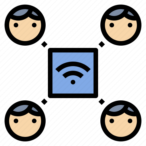 Hotspot, internet, network, share, team, wifi icon - Download on Iconfinder